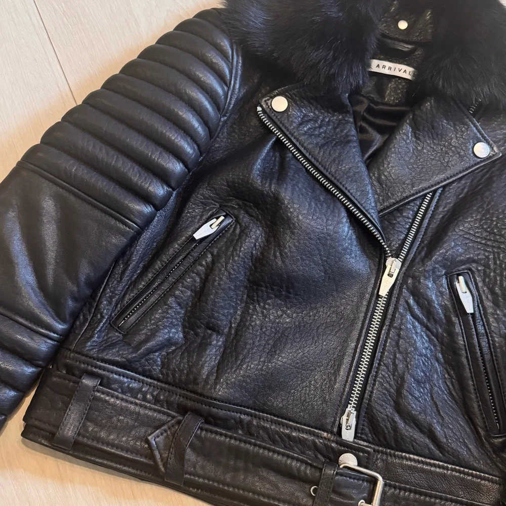 THE ARRIVALS Rainier Leather Moto Jacket - Picture 7 of 16